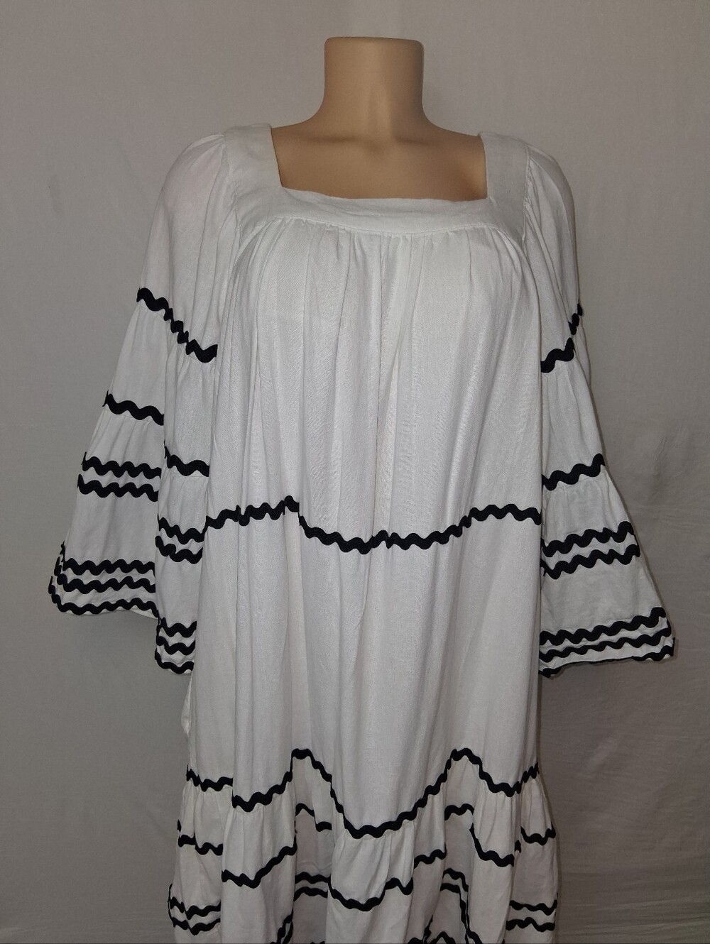 Lisa Marie Fernandez for Target Ric Rac Flare Sleeve Dress Ric Rac Flare Sleeve - Picture 7 of 17